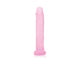 A&E Pink Jelly Slim Dildo